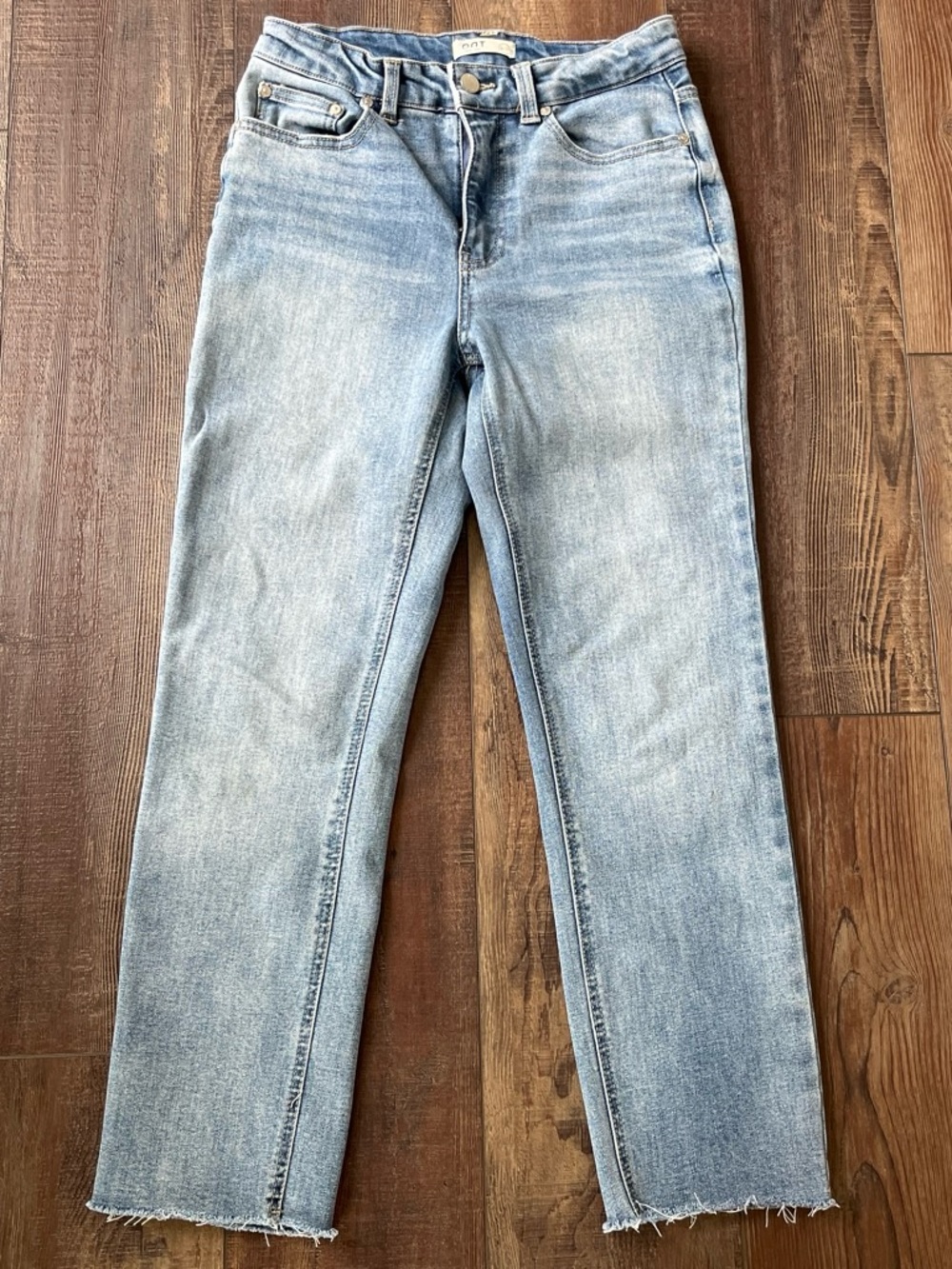 Oat New York Light Wash Straight Leg Jeans